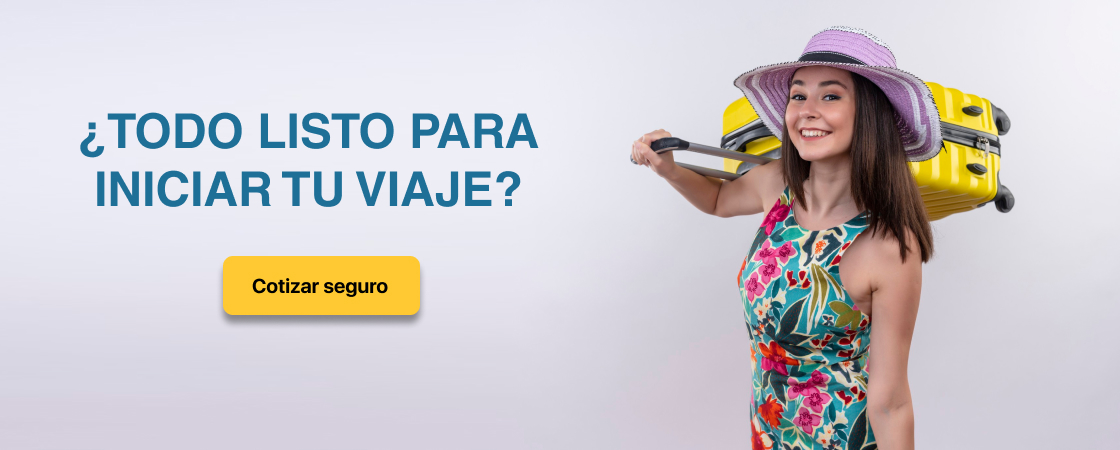 Imagen: ¿Todo listo para iniciar tu viaje? Botón cotice su seguro